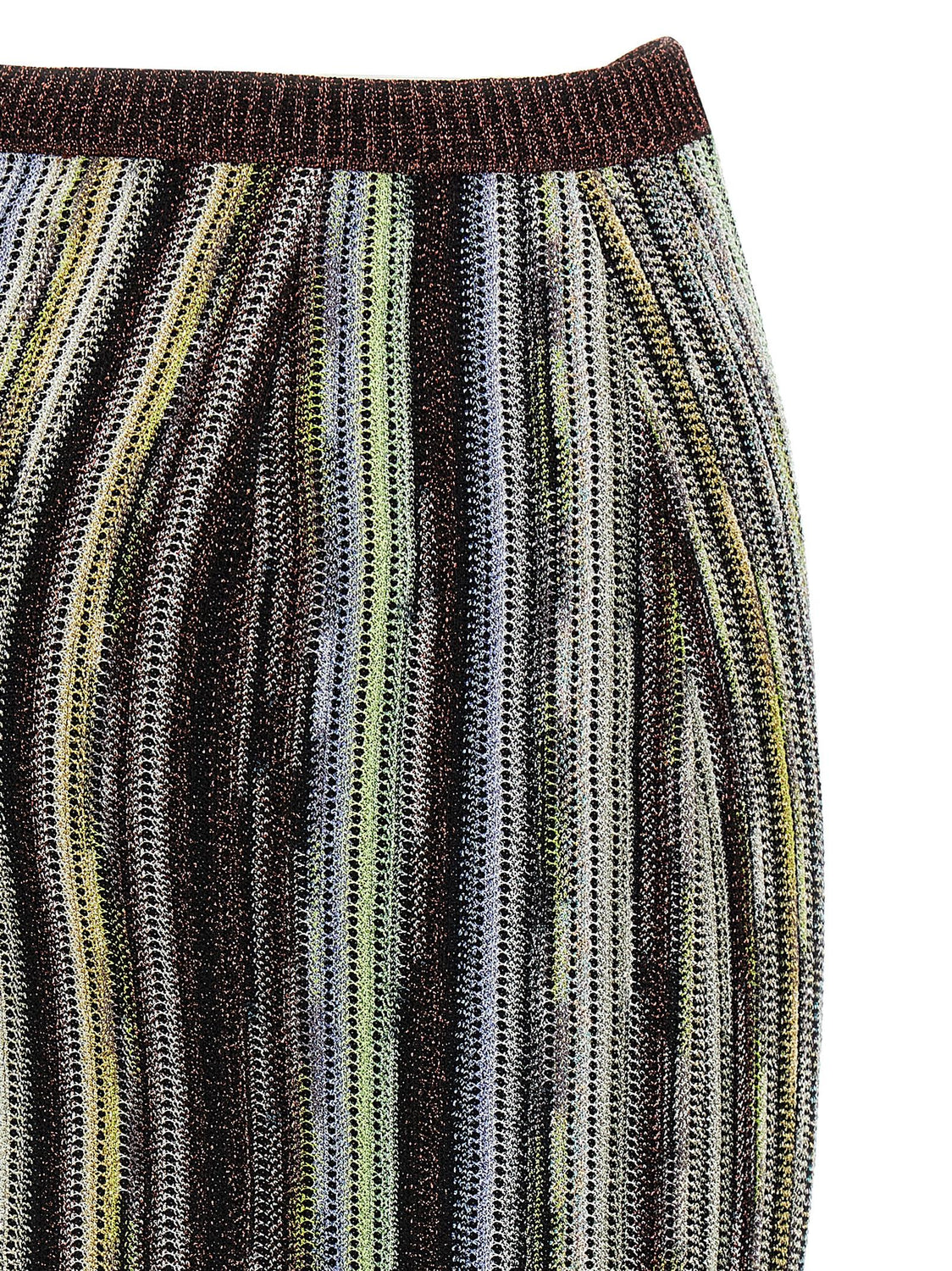Multicolor Viscose Long Skirt