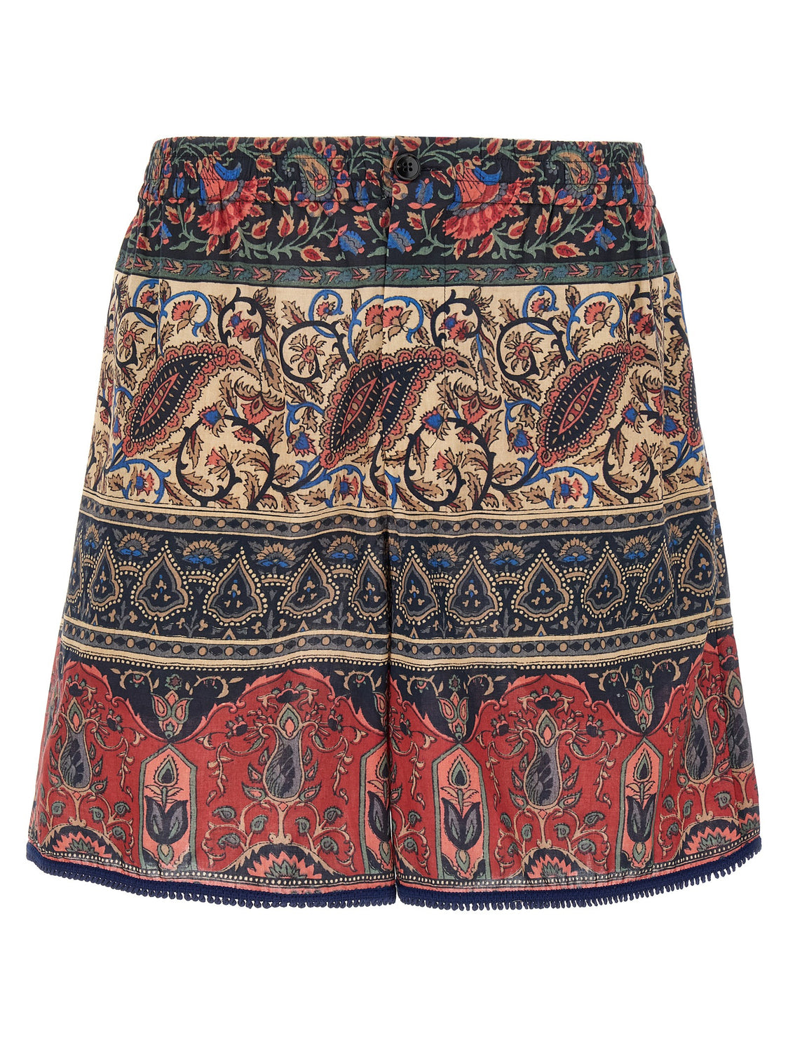 Multicolor Cotton Bermuda Shorts