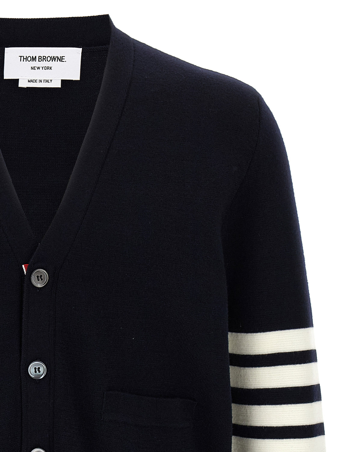 Blue Virgin Wool Cardigan