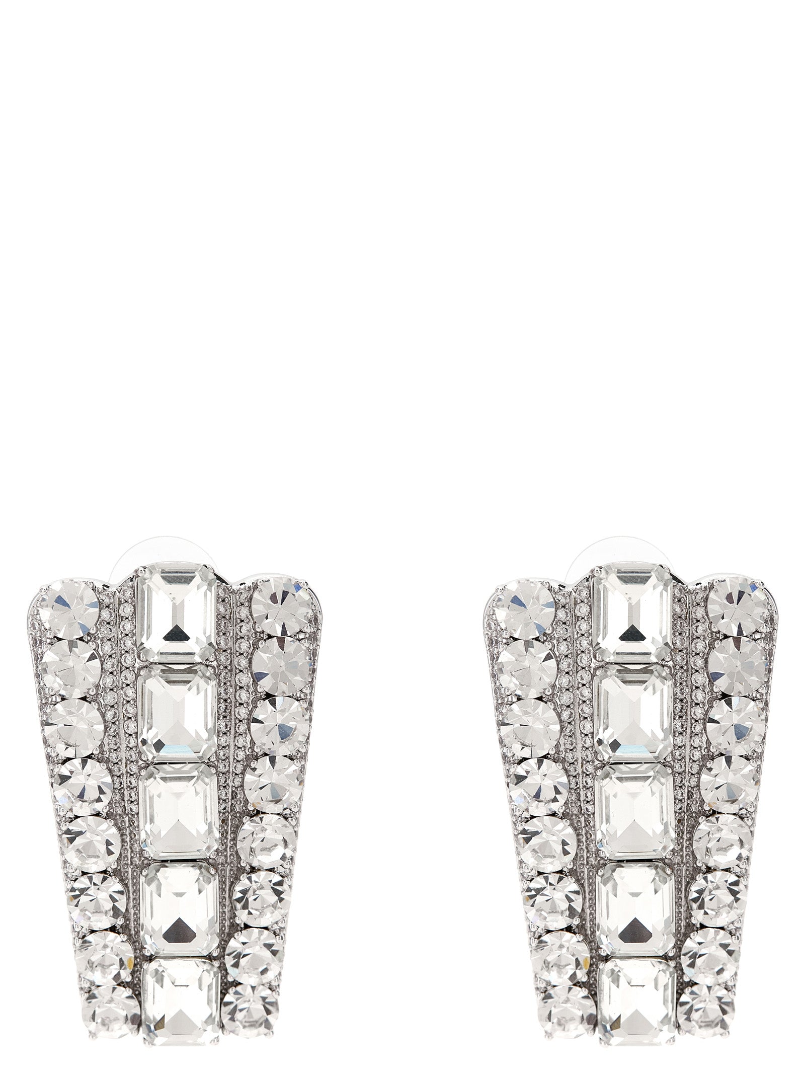 Silver Cotton Earrings