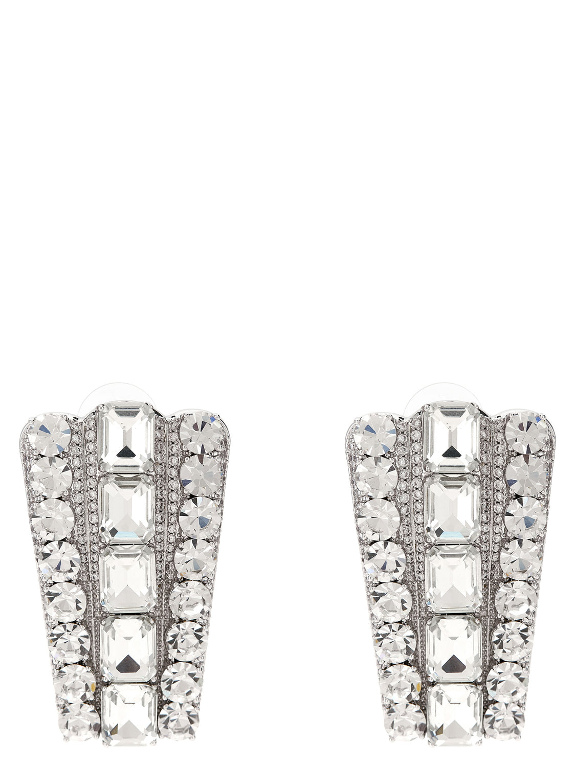 Silver Cotton Earrings