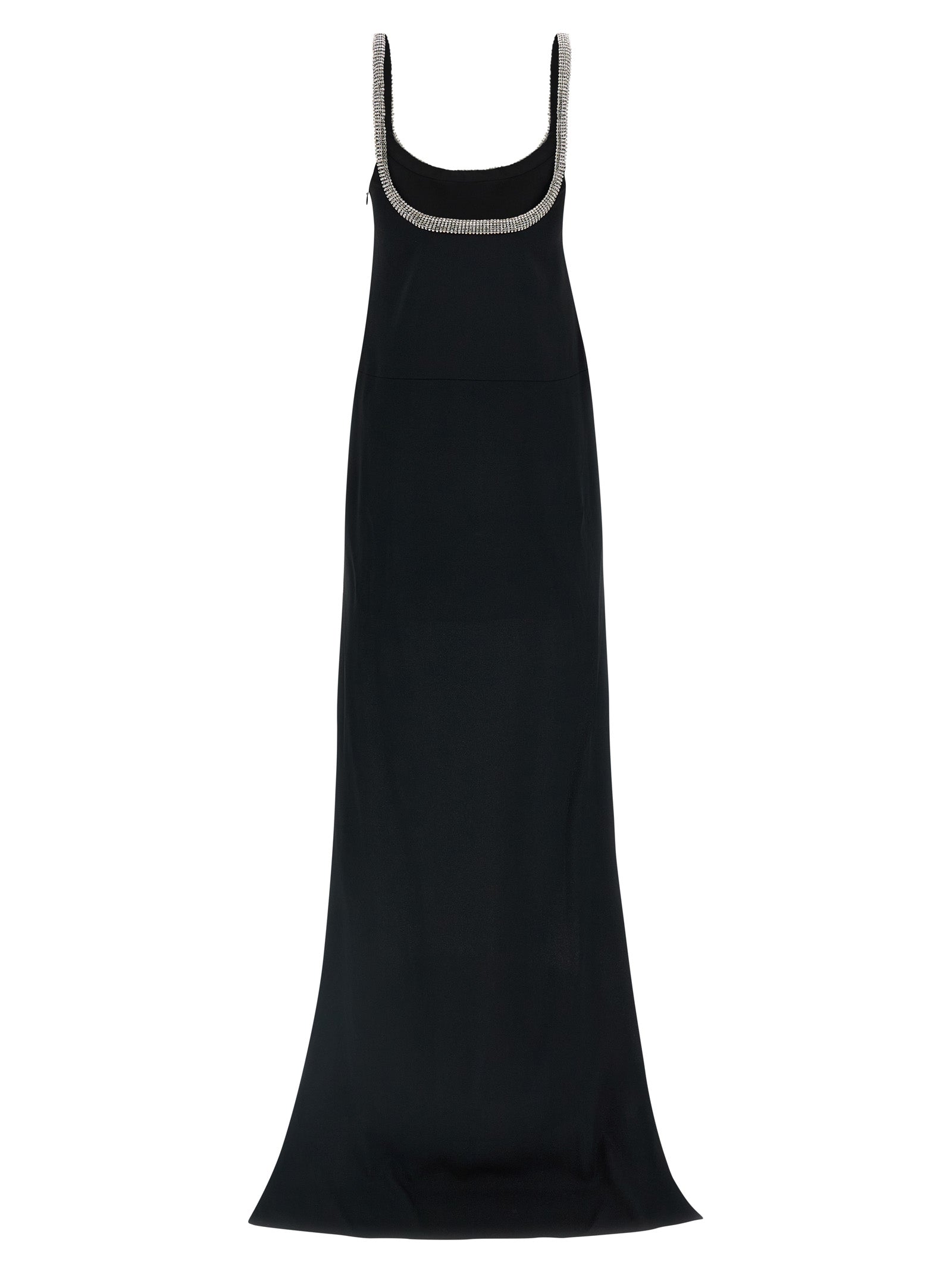 Black Acetate Long Dress