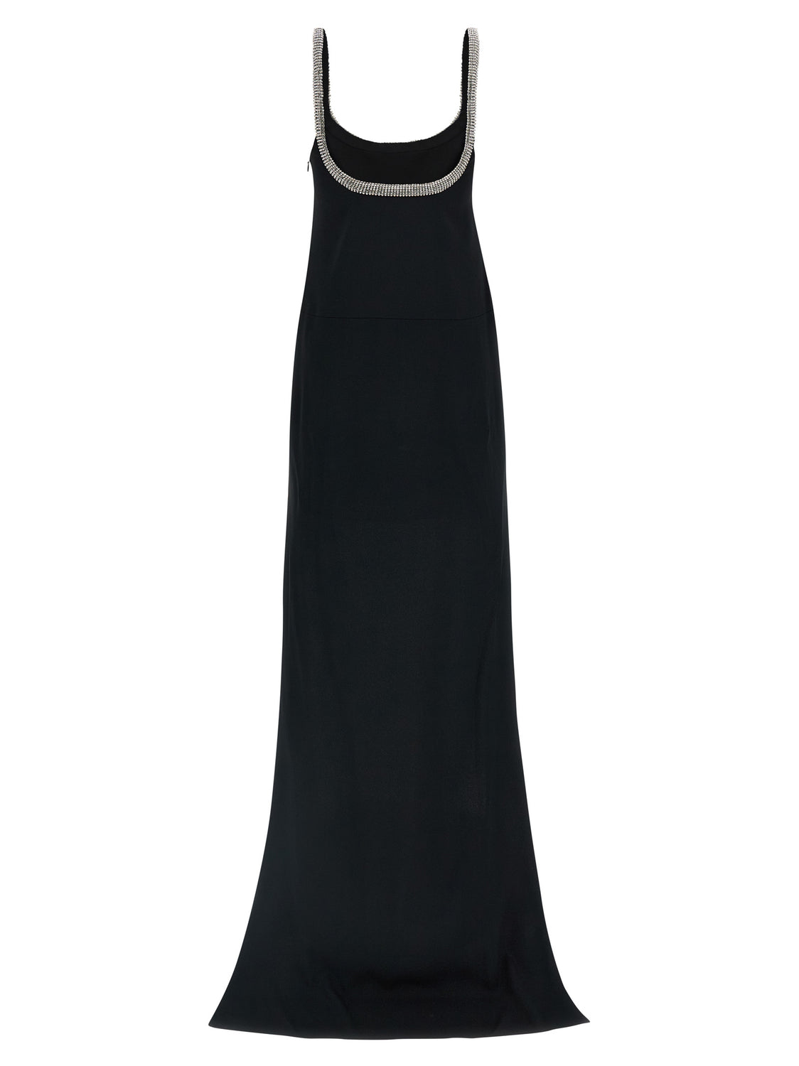 Black Acetate Long Dress
