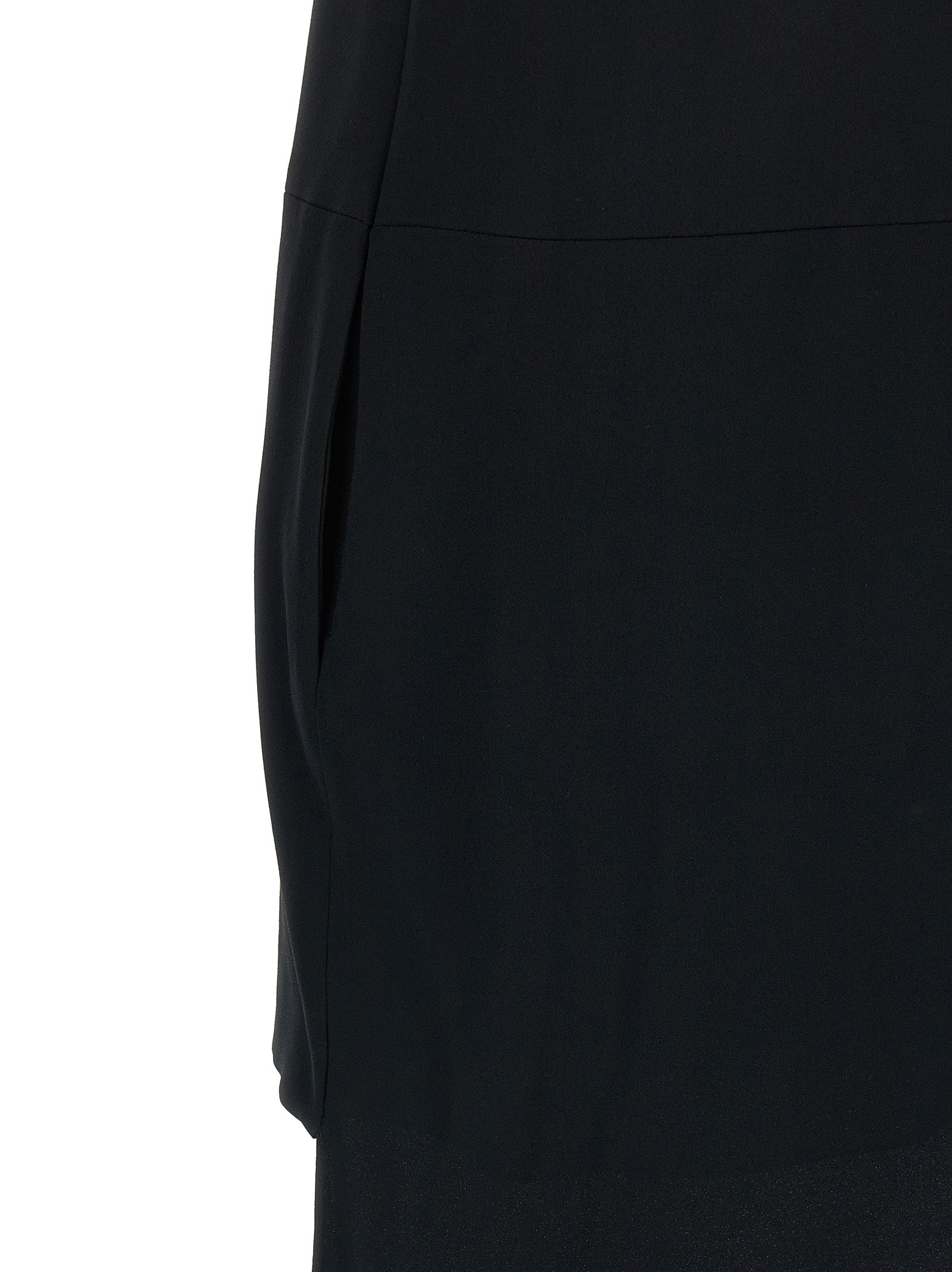 Black Acetate Long Dress