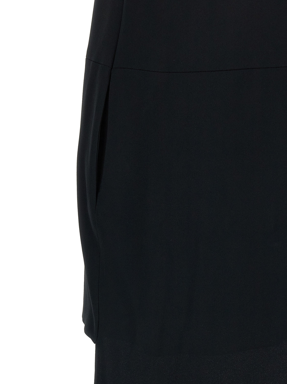 Black Acetate Long Dress