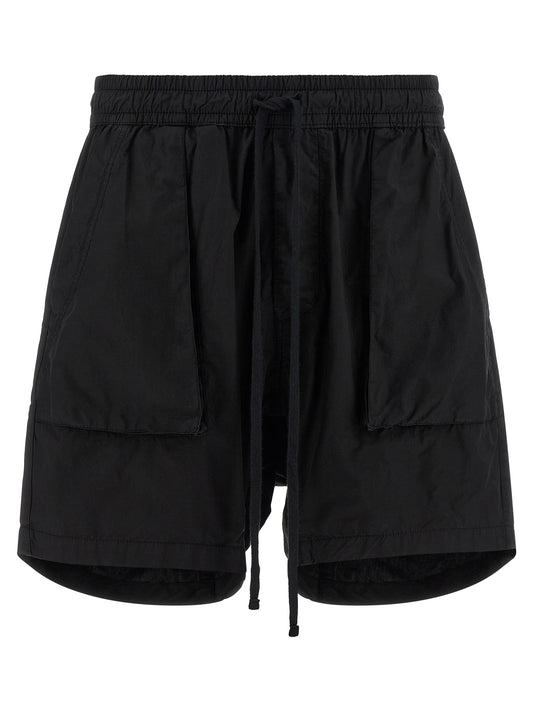 Black Organic Cotton Bermuda Shorts