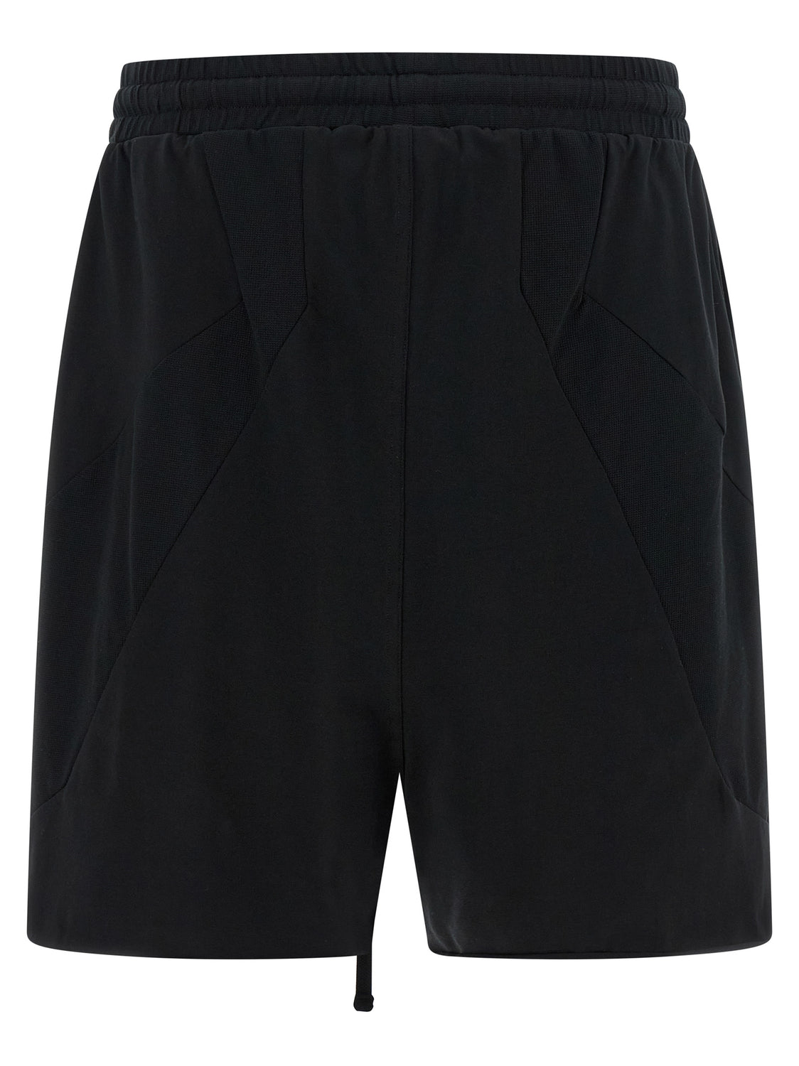 Black Cotton Bermuda Shorts
