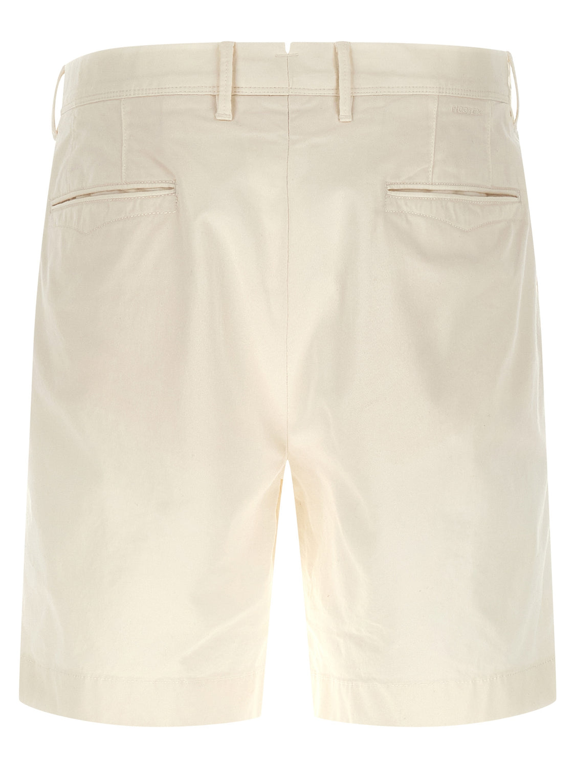White Cotton Bermuda Shorts