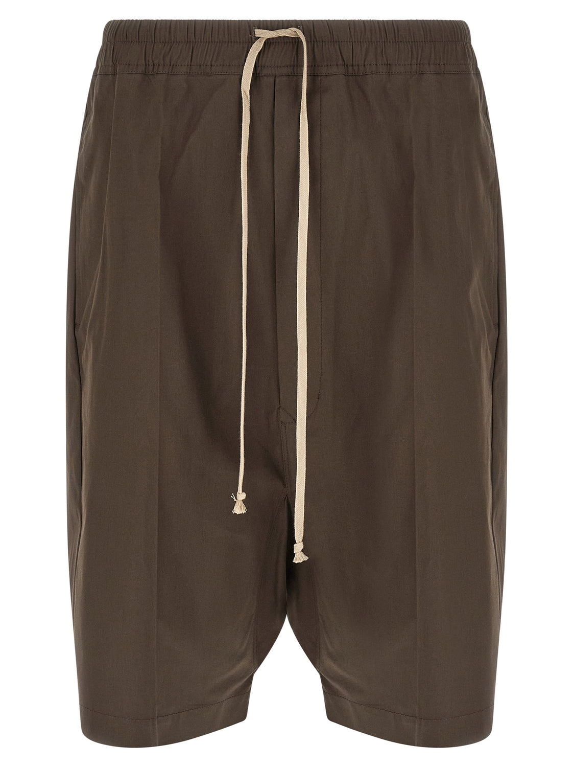 Brown Cotton Bermuda Shorts