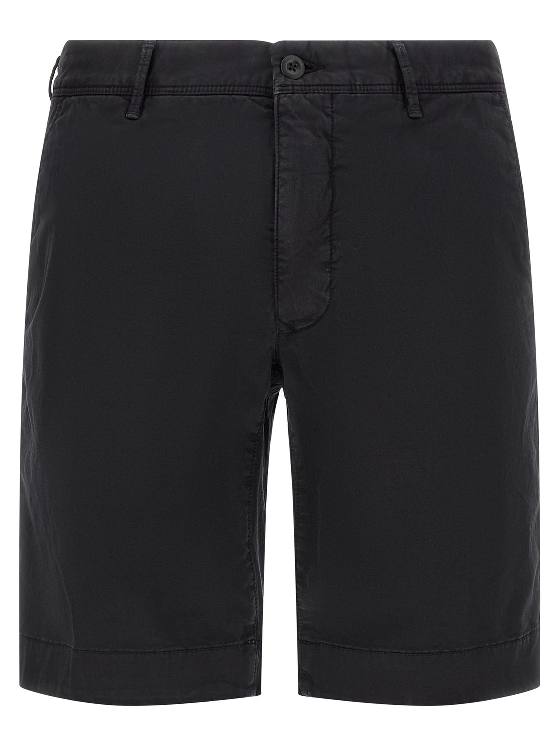 Blue Cotton Bermuda Shorts