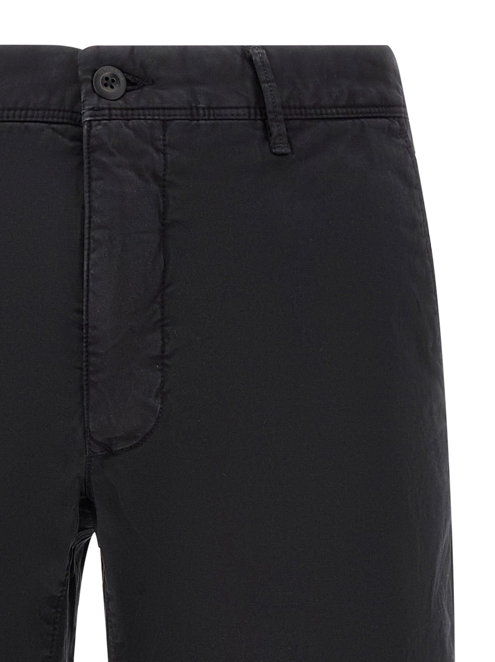 Blue Cotton Bermuda Shorts
