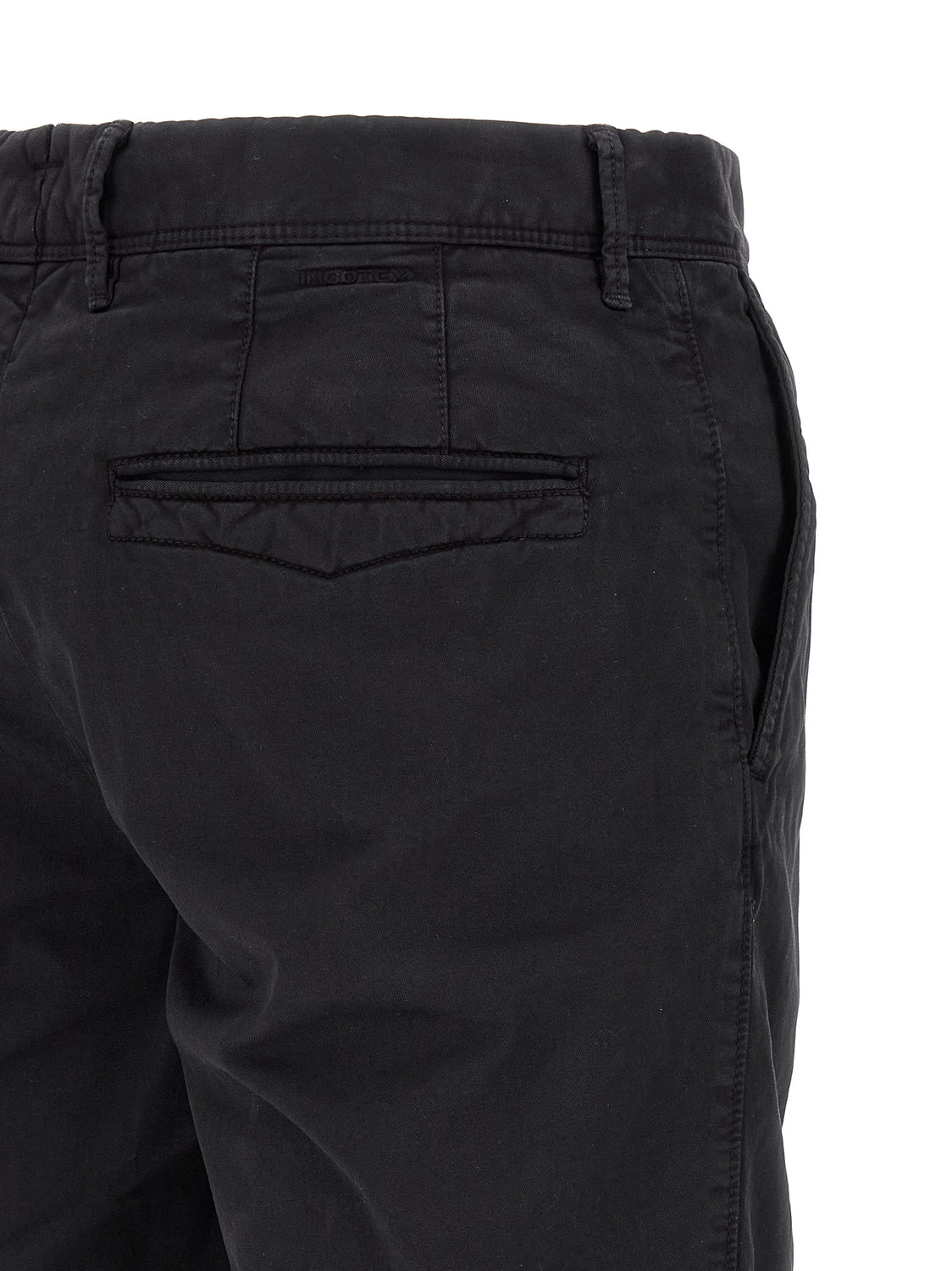 Blue Cotton Bermuda Shorts
