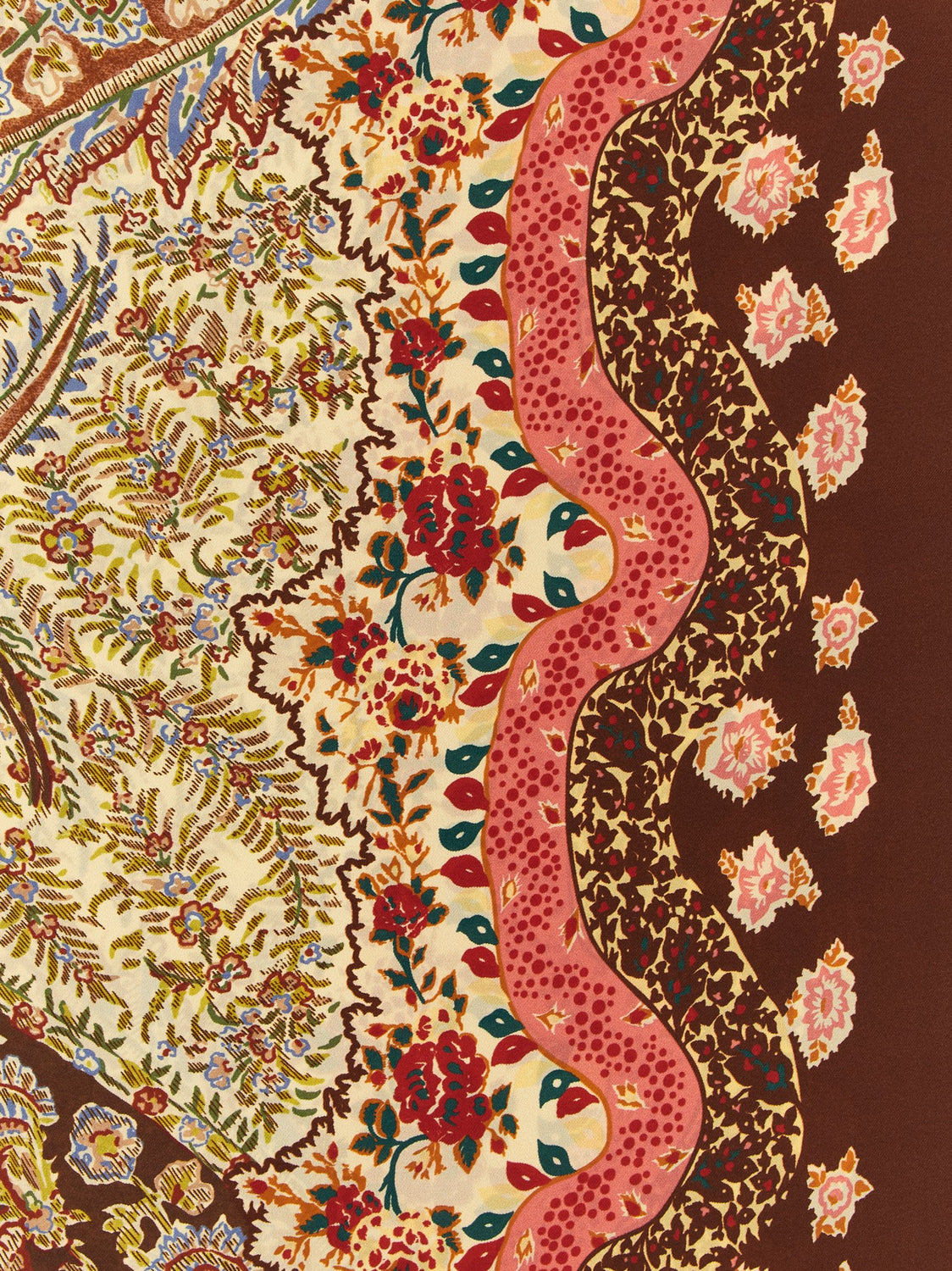 Brown Silk Foulard