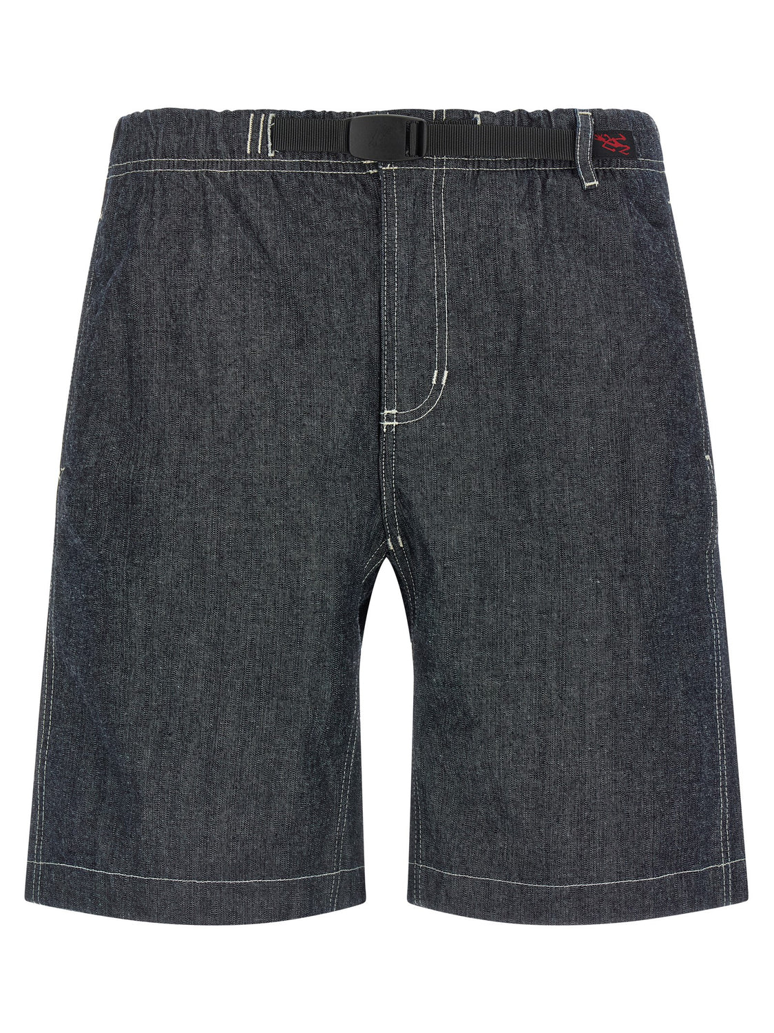 Blue Cotton Bermuda Shorts