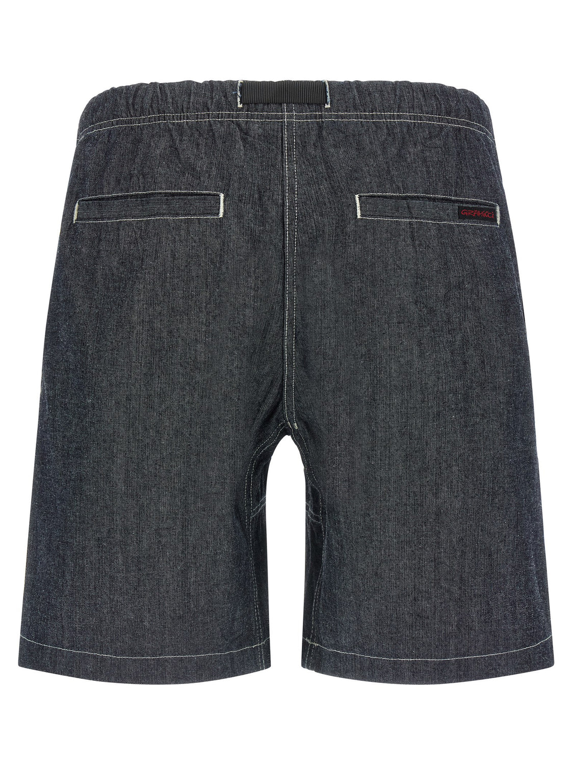 Blue Cotton Bermuda Shorts