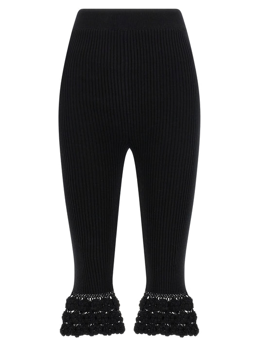 Black Organic Cotton Casual Pants