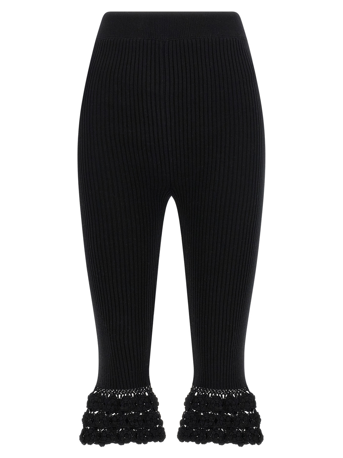 Black Organic Cotton Casual Pants