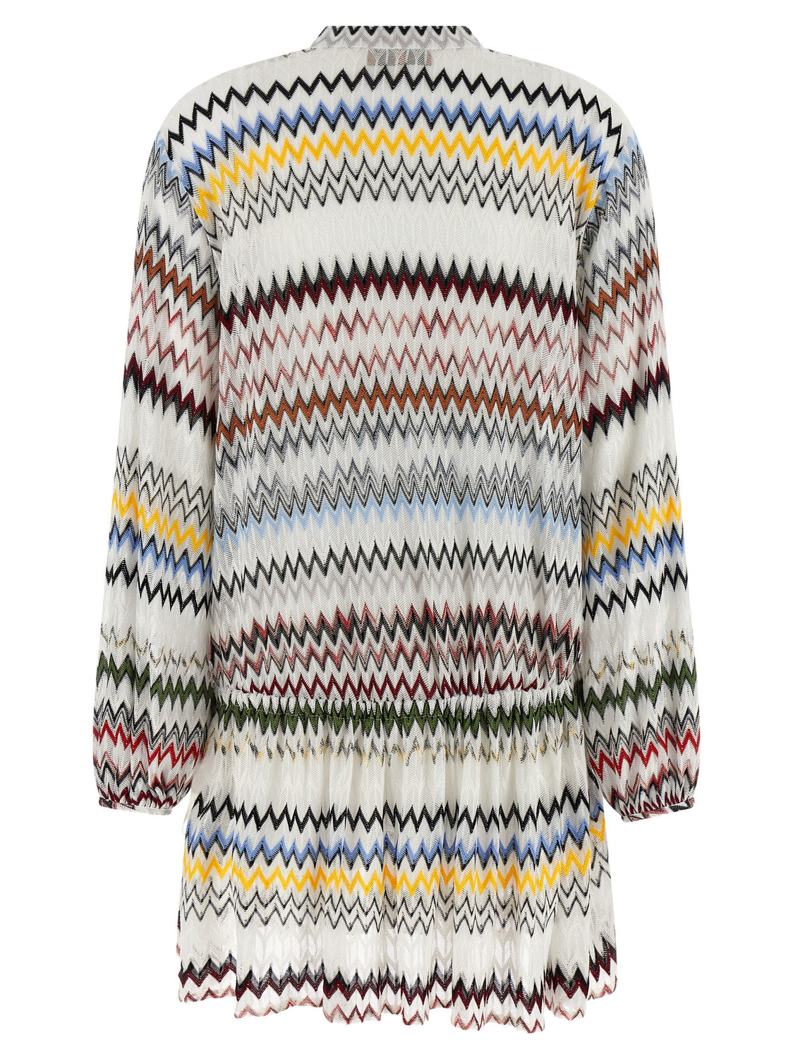 White Viscose Short Dress