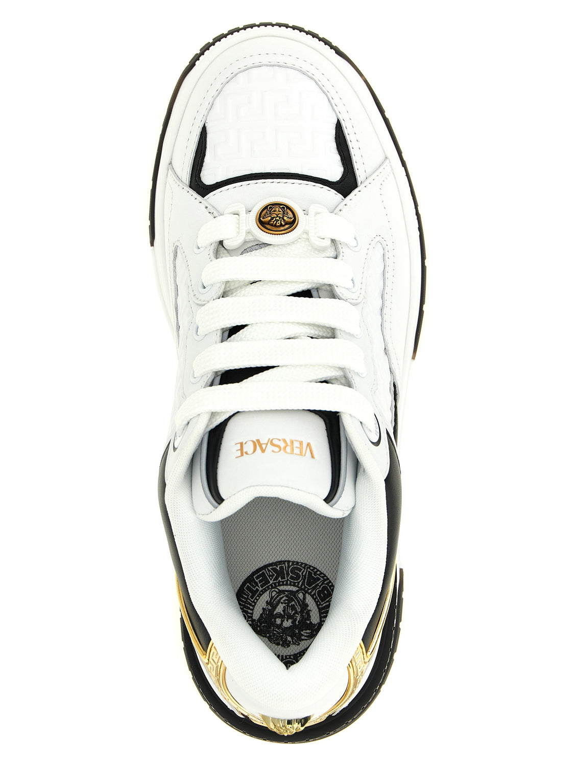 Bicolor Leather Low Top Sneakers