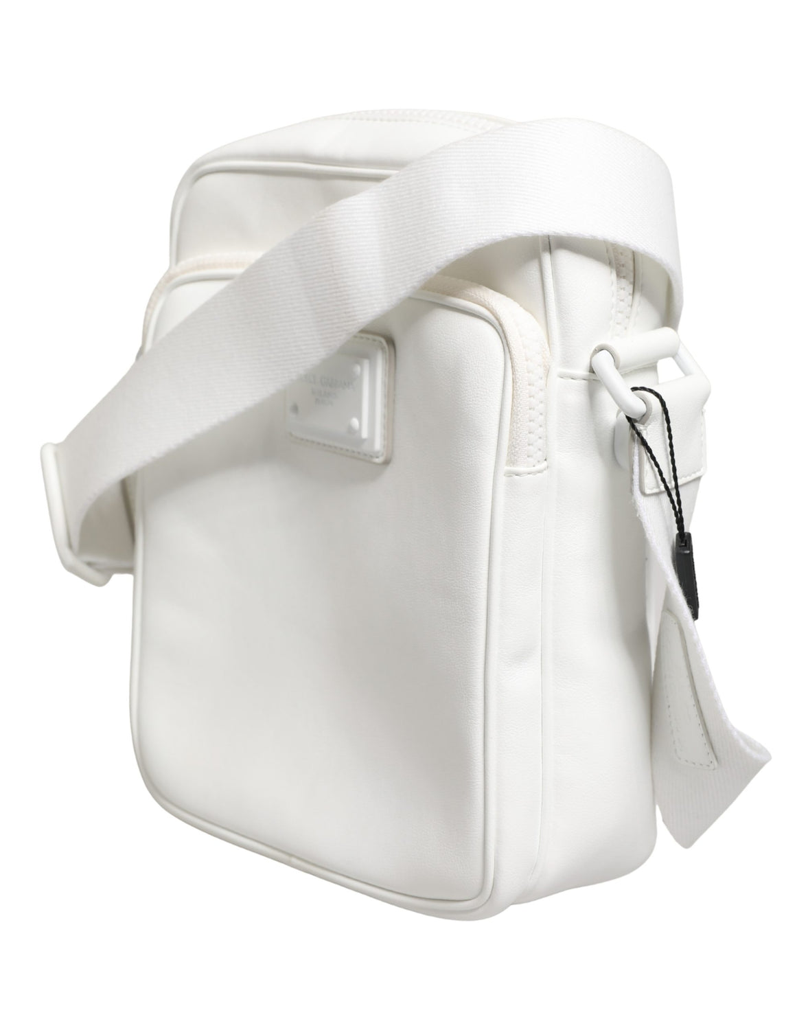 White Logo Plaque Crossbody Shoulder Borse Men Bag