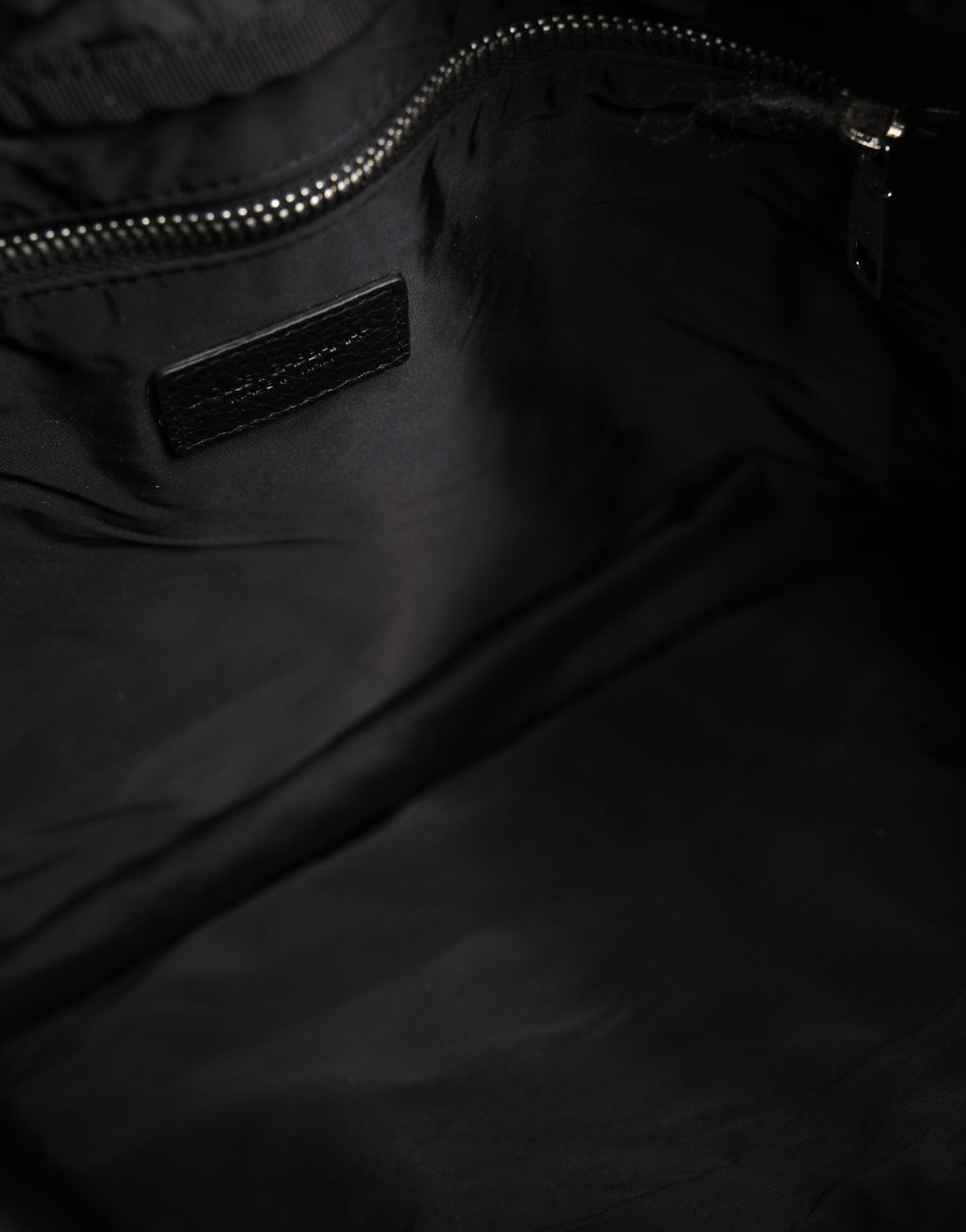 Black White Striped Polyester Drawstring Backpack Men Bag