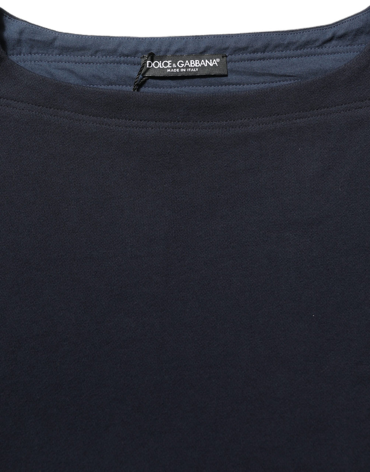 Dark Blue Logo Cotton Sweatshirt Sweater