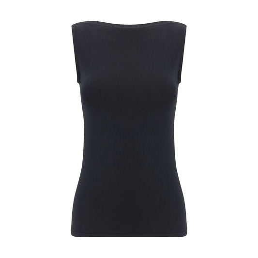 Black Modal Sleeveles T-Shirt