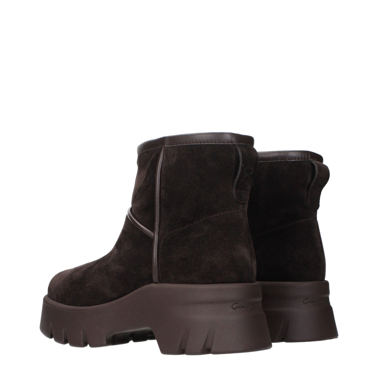 Brown Leather Ankle Boots