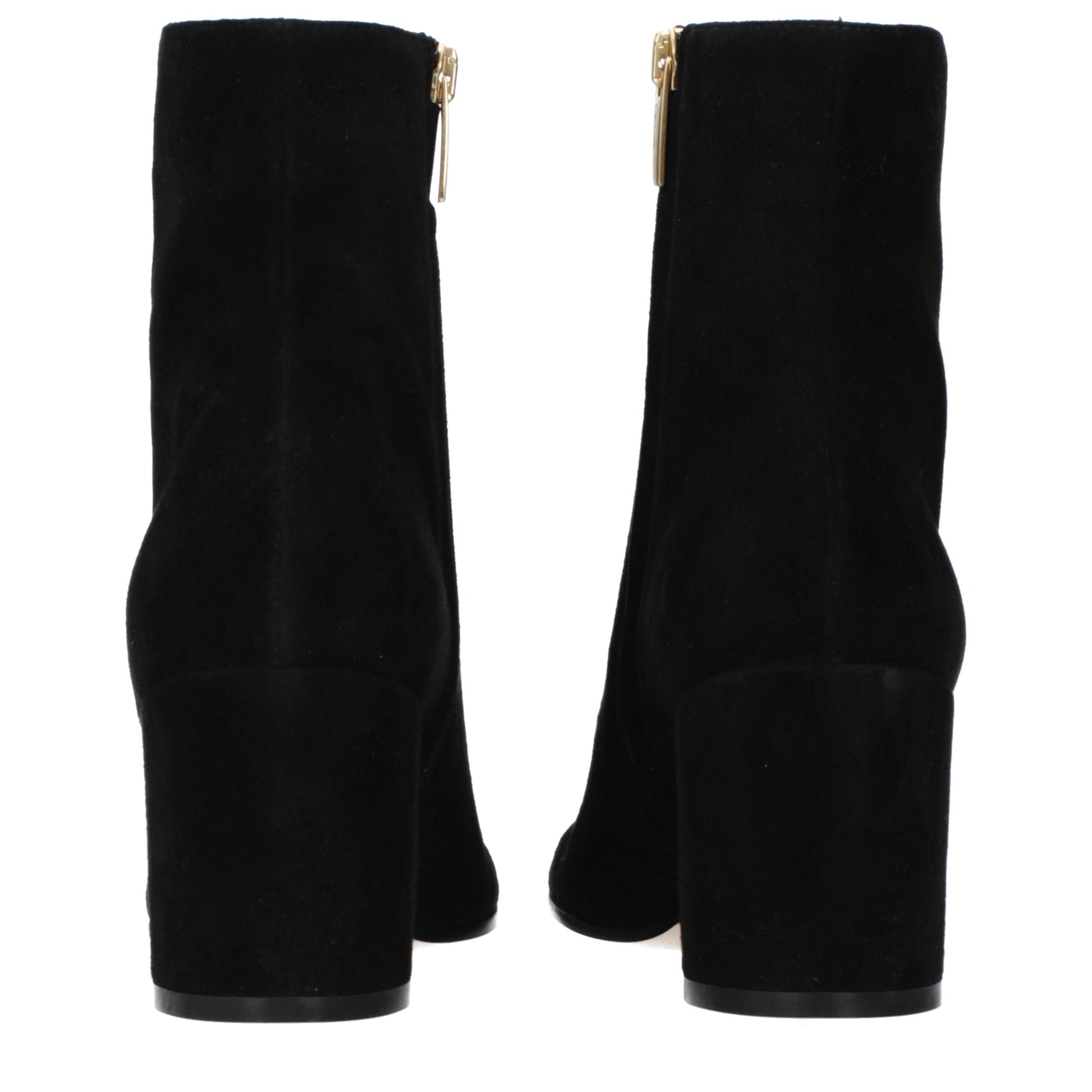 Black Leather Ankle Boots