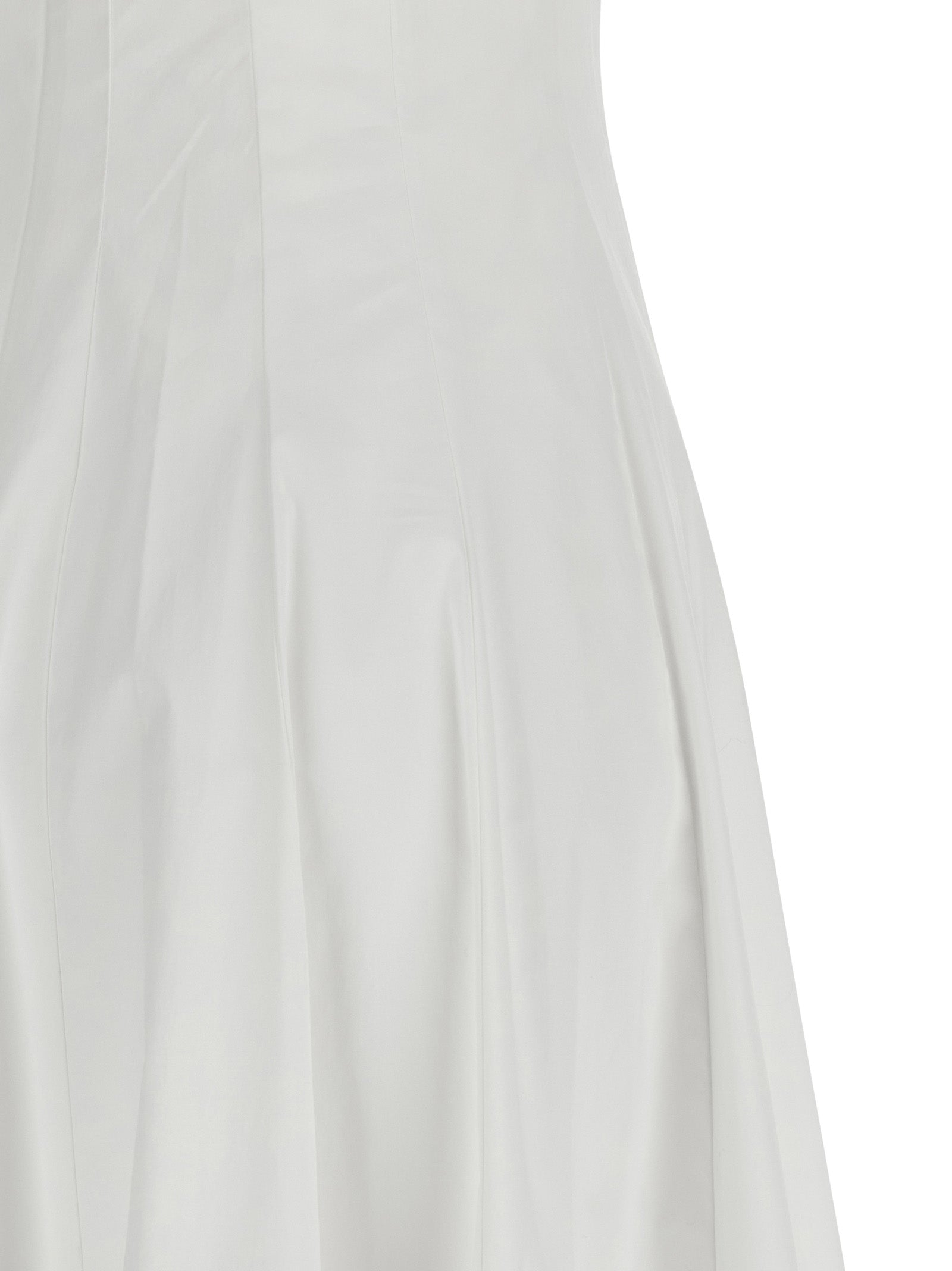 White Cotton Midi Dress