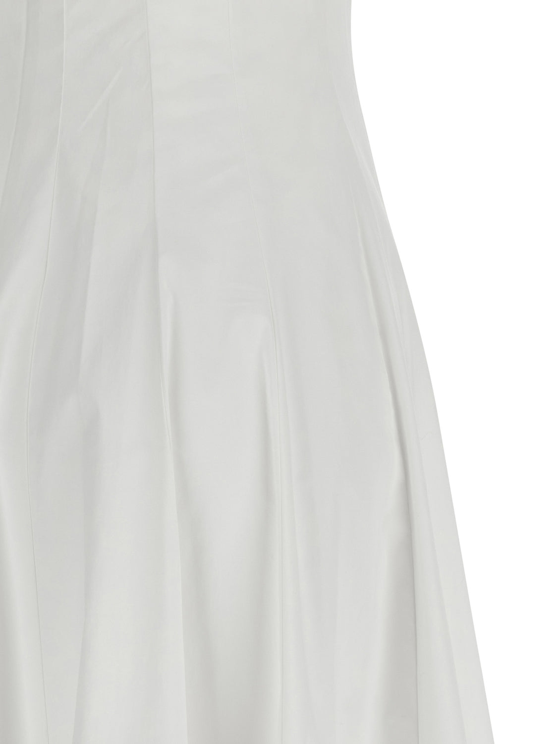 White Cotton Midi Dress