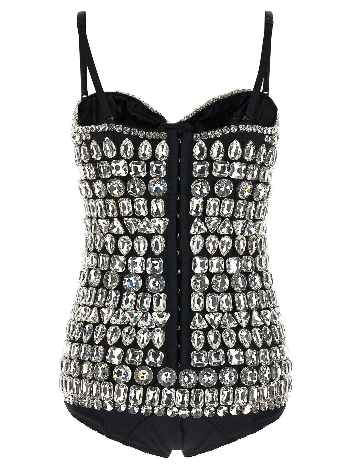 Silver Polyamide Bodysuit