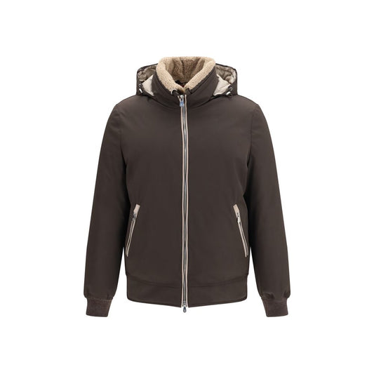 Brown Polyamide Bomber