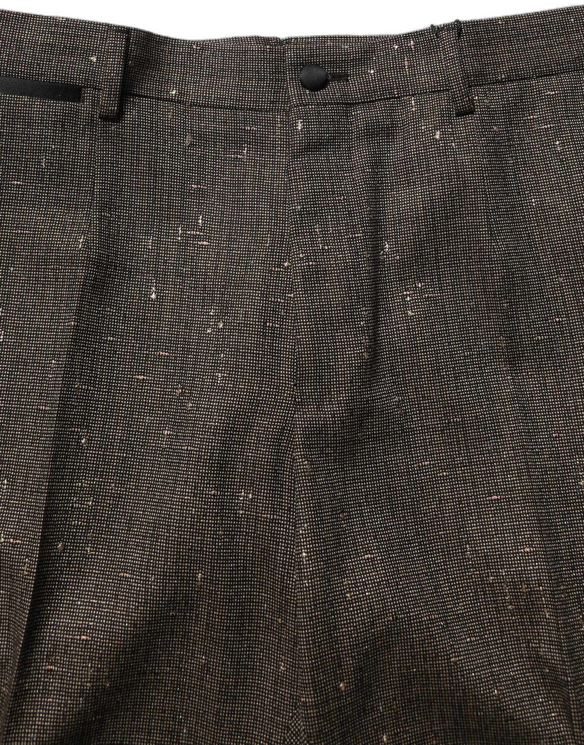 Dark Brown HighWaist Tapered Trouser Pants