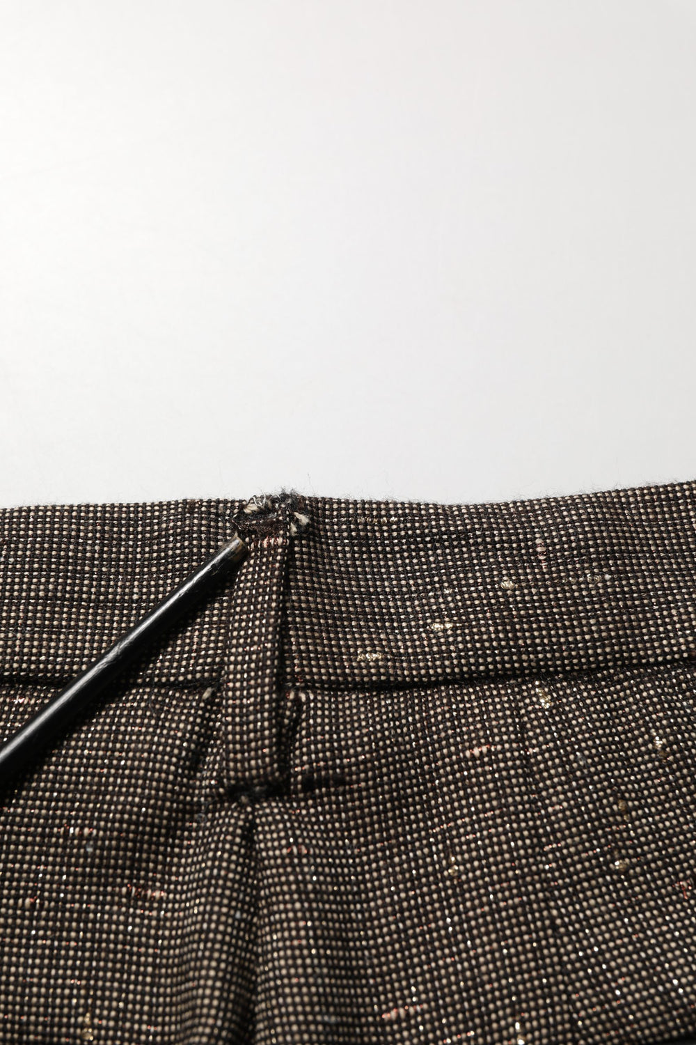 Dark Brown HighWaist Tapered Trouser Pants