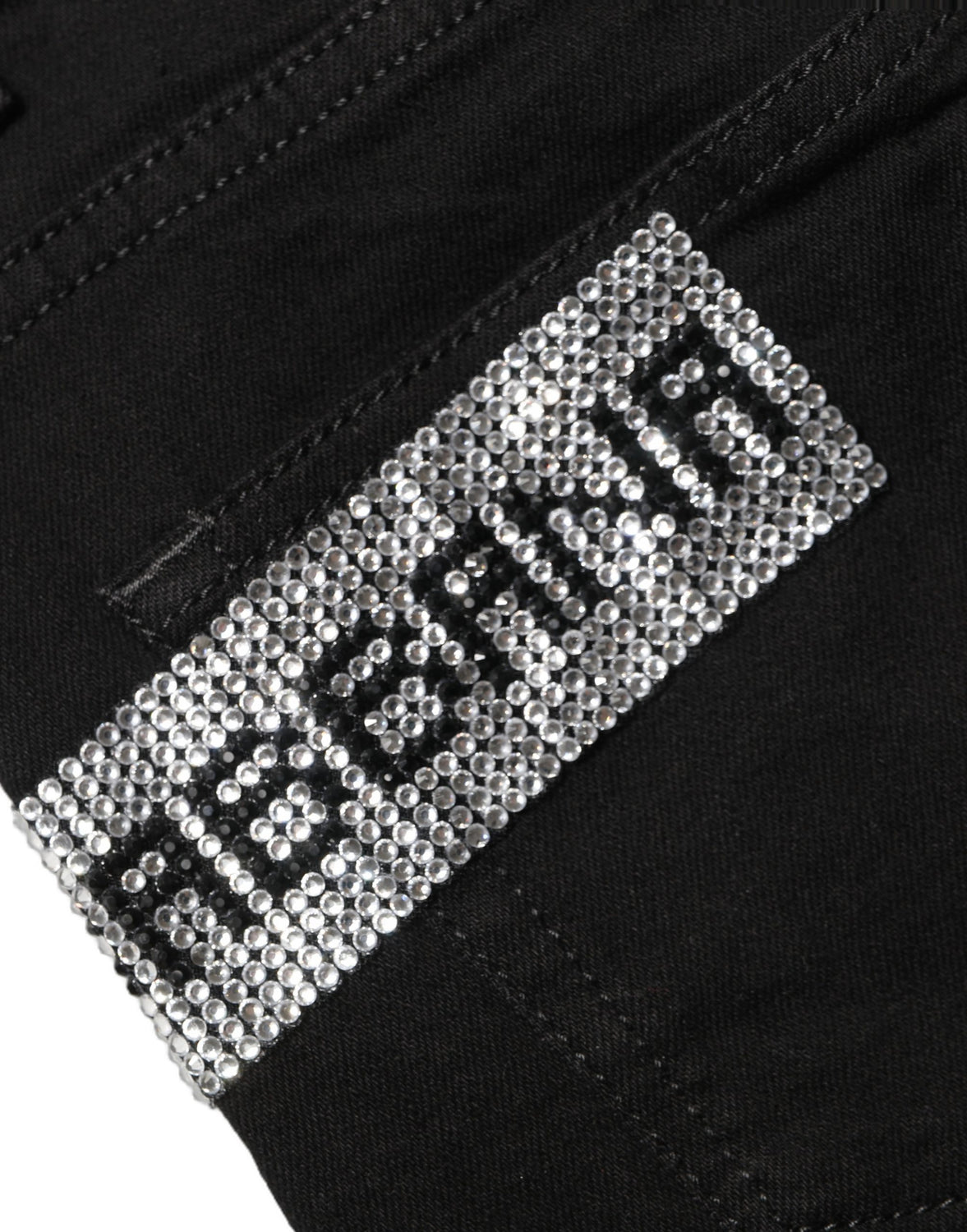 Black Grace Rhinestone HighWaist Denim Jeans
