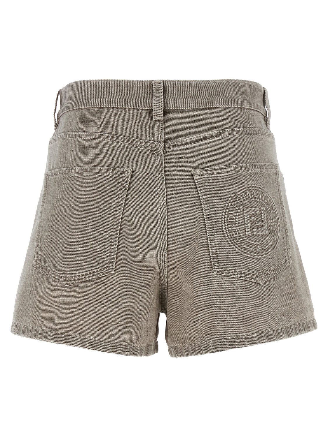 Beige Cotton Bermuda Shorts