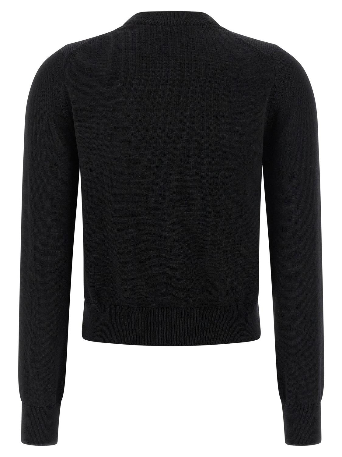 Black Virgin Wool Cardigan