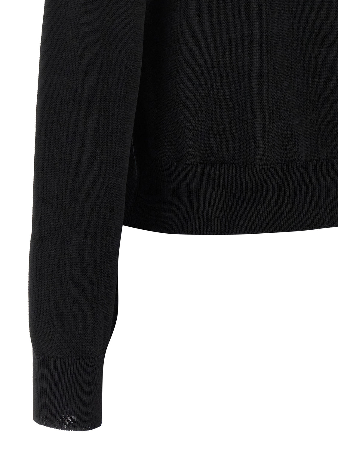 Black Virgin Wool Cardigan