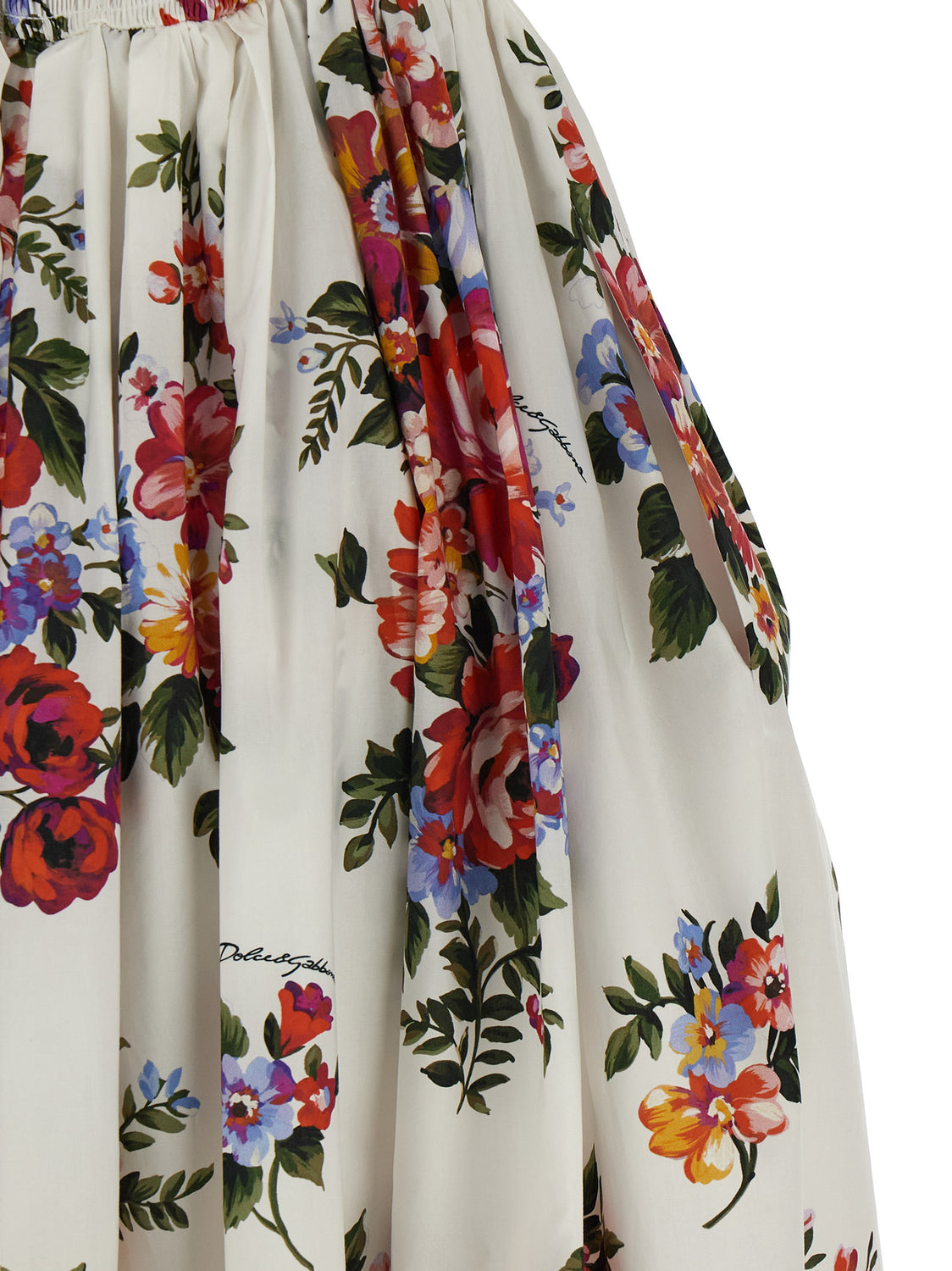 White Cotton Midi Dress