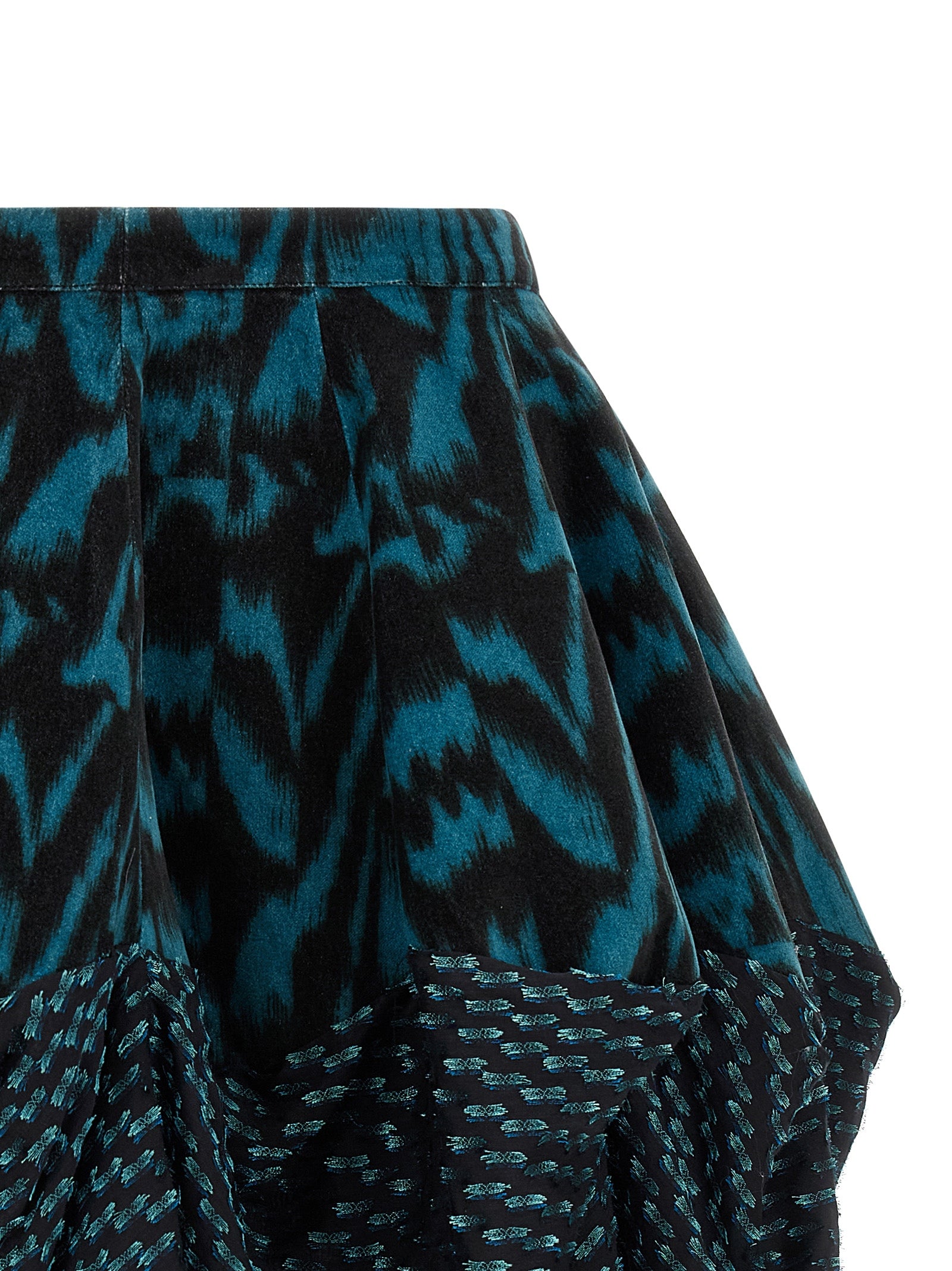 Multicolor Cotton Long Skirt