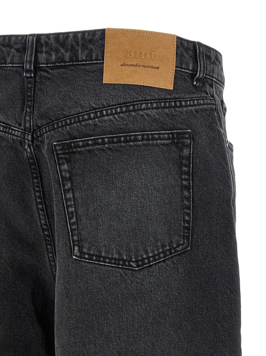 Black Cotton Bermuda Shorts