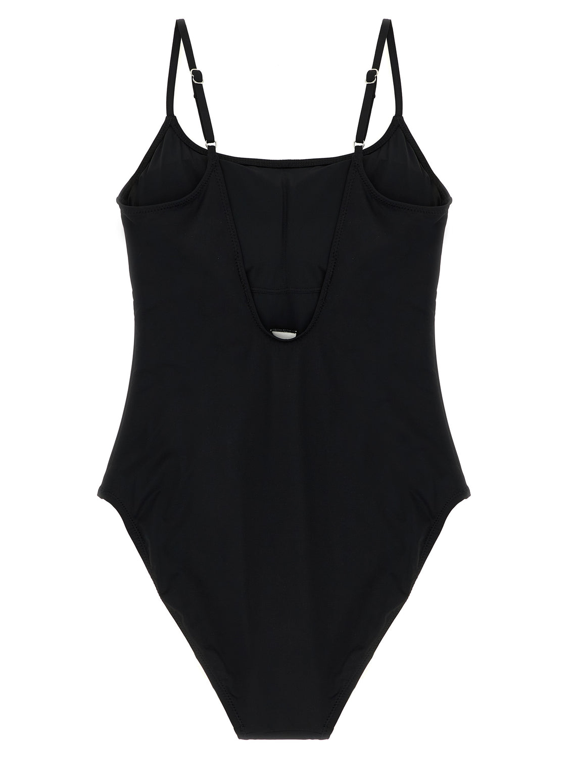 Black Nylon One-Piece Swimsuit