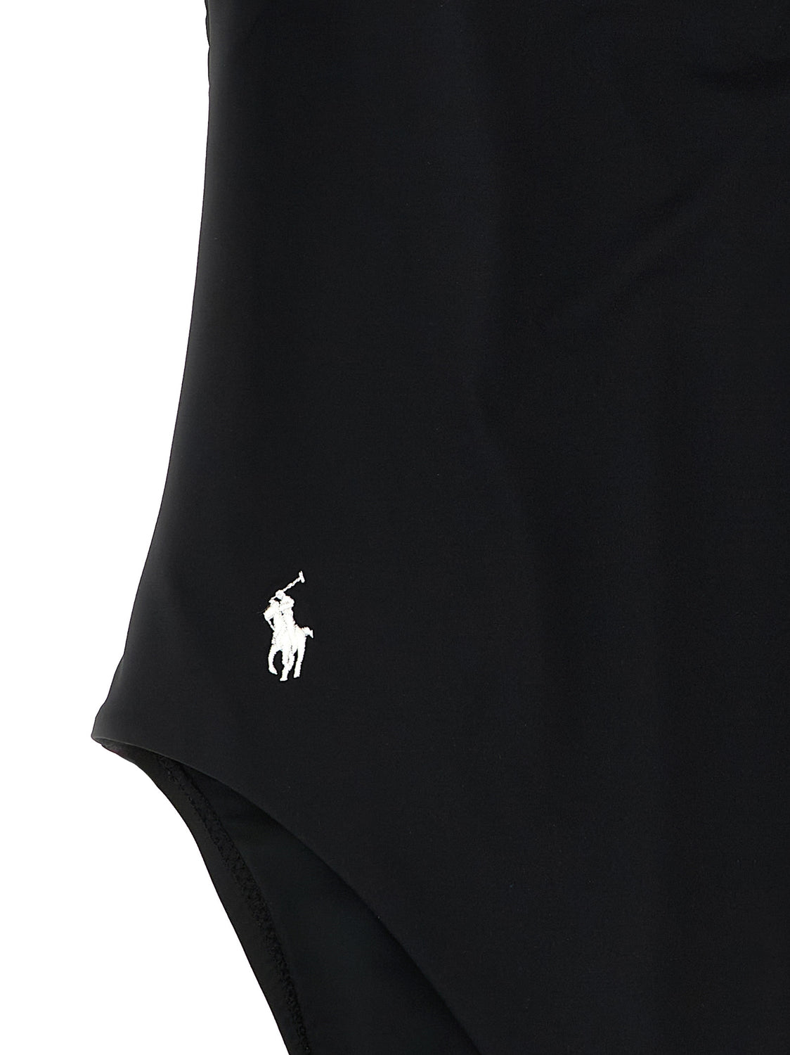 Black Nylon One-Piece Swimsuit