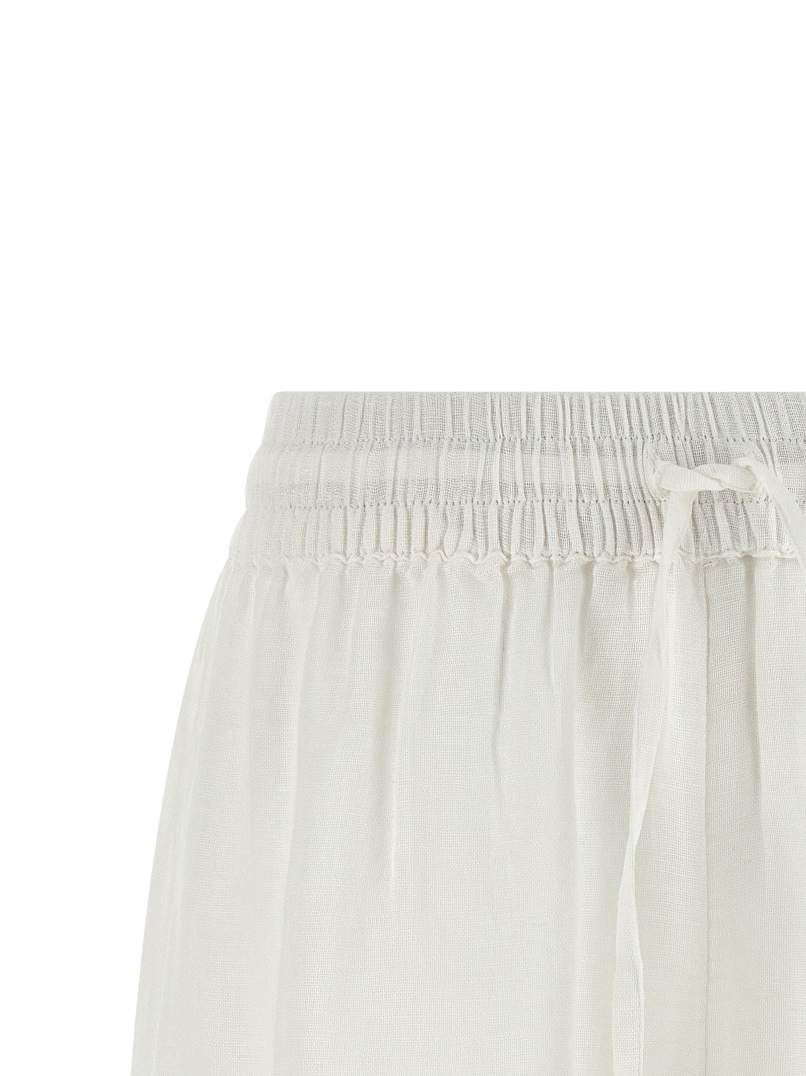 White Organic Cotton Bermuda Shorts
