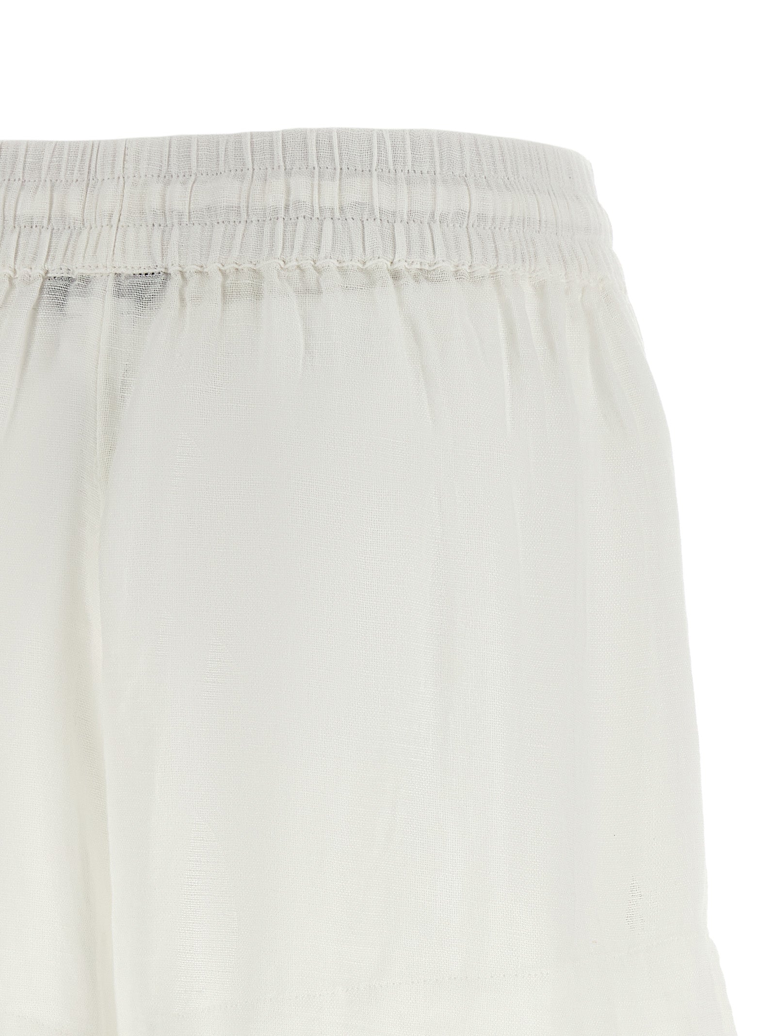 White Organic Cotton Bermuda Shorts