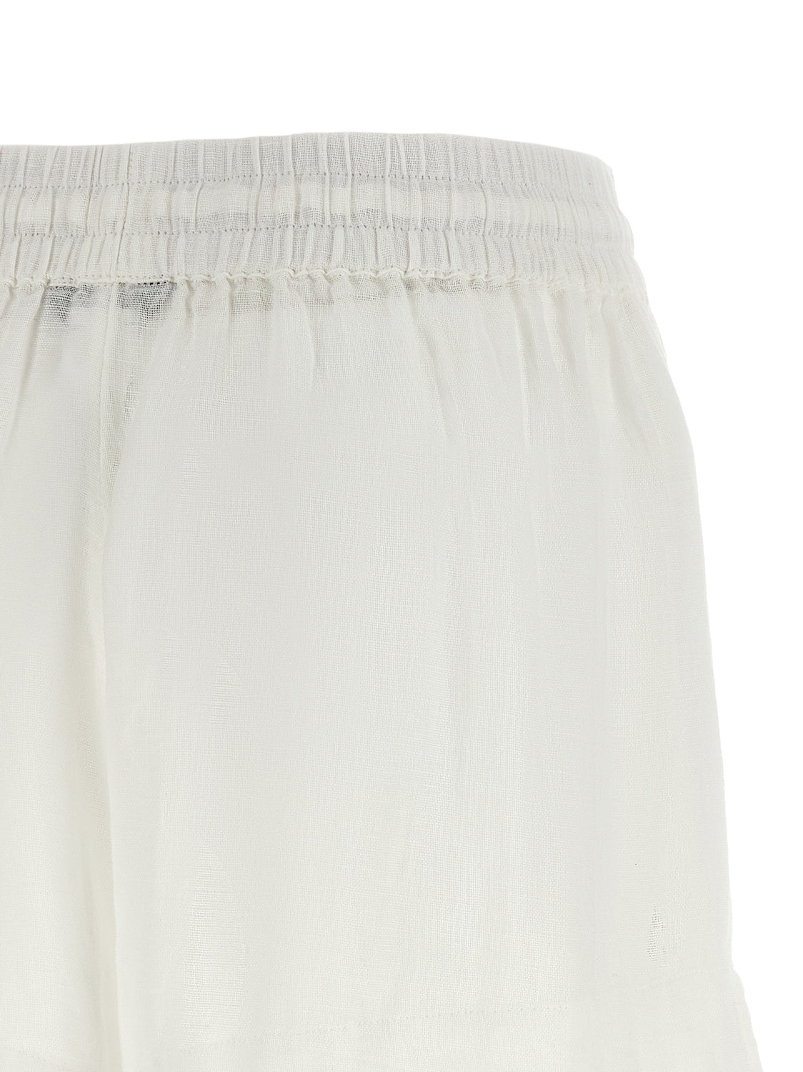 White Organic Cotton Bermuda Shorts