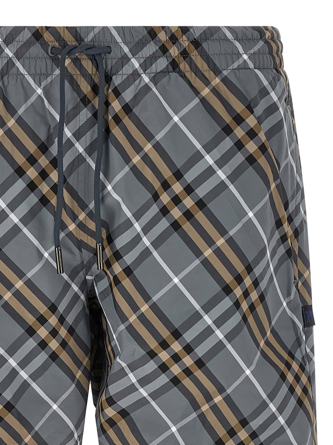 Blue Polyamide Bermuda Shorts