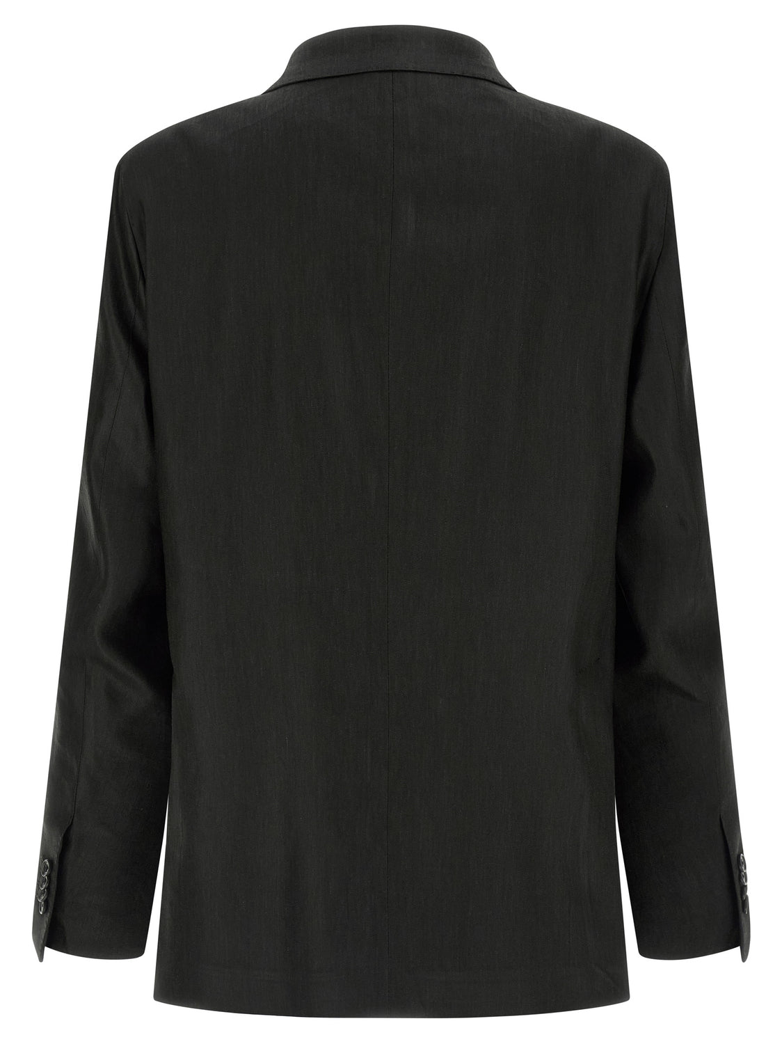 Black Linen Two-Piece Suit