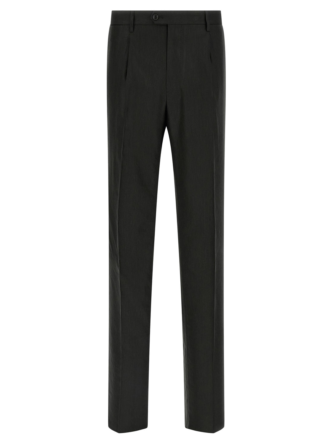 Black Linen Two-Piece Suit